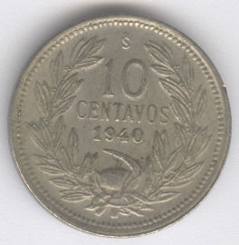 Chile 10 Centavos de 1940