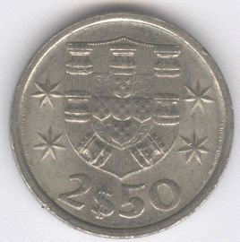 Portugal 2 1/2 Escudos de 1982