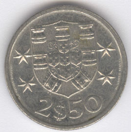 Portugal 2 1/2 Escudos de 1985