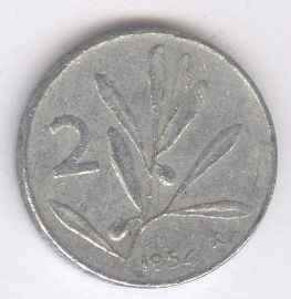 Italia 5 Lire de 1954