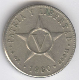 Cuba 5 Centavos de 1960