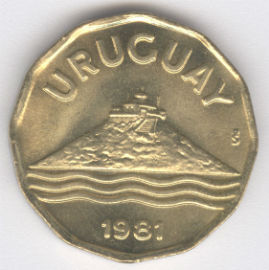 Uruguay 20 Centesimos de 1981