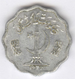 Paquistán 10 Paisa de 1977