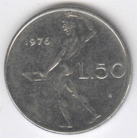 Italia 50 Lire de 1976