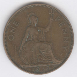Inglaterra 1 Penny de 1939
