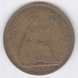 Inglaterra 1 Penny de 1965