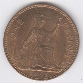 Inglaterra 1 Penny de 1965