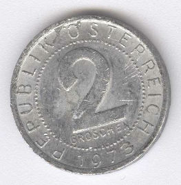Austria 2 Groschen de 1973
