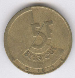 Bélgica 5 Francs de 1986 (Belgique)