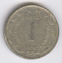 Yugoslavia 1 Dinar de 1979