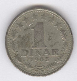 Yugoslavia 1 Dinar de 1965