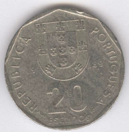 Portugal 20 Escudos de 1989