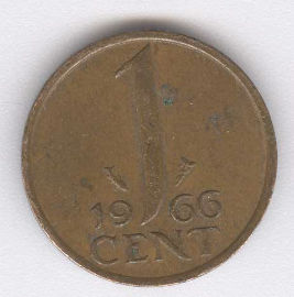 Holanda 1 Cent de 1966