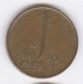 Holanda 1 Cent de 1970