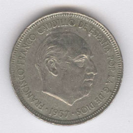 España 5 Pesetas de 1957 (74)