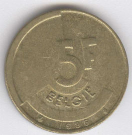 Bélgica 5 Francs de 1986 (Belgie)