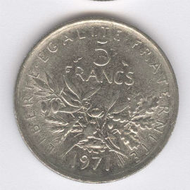Francia 5 Francs de 1971