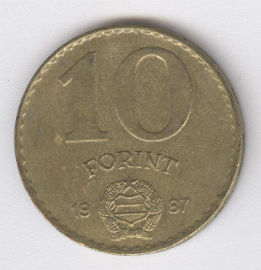 Hungría 10 Forint de 1987
