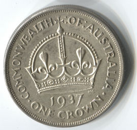 Australia 1 Crown de 1937