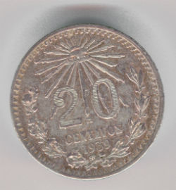 Mexico 20 Centavos de 1939